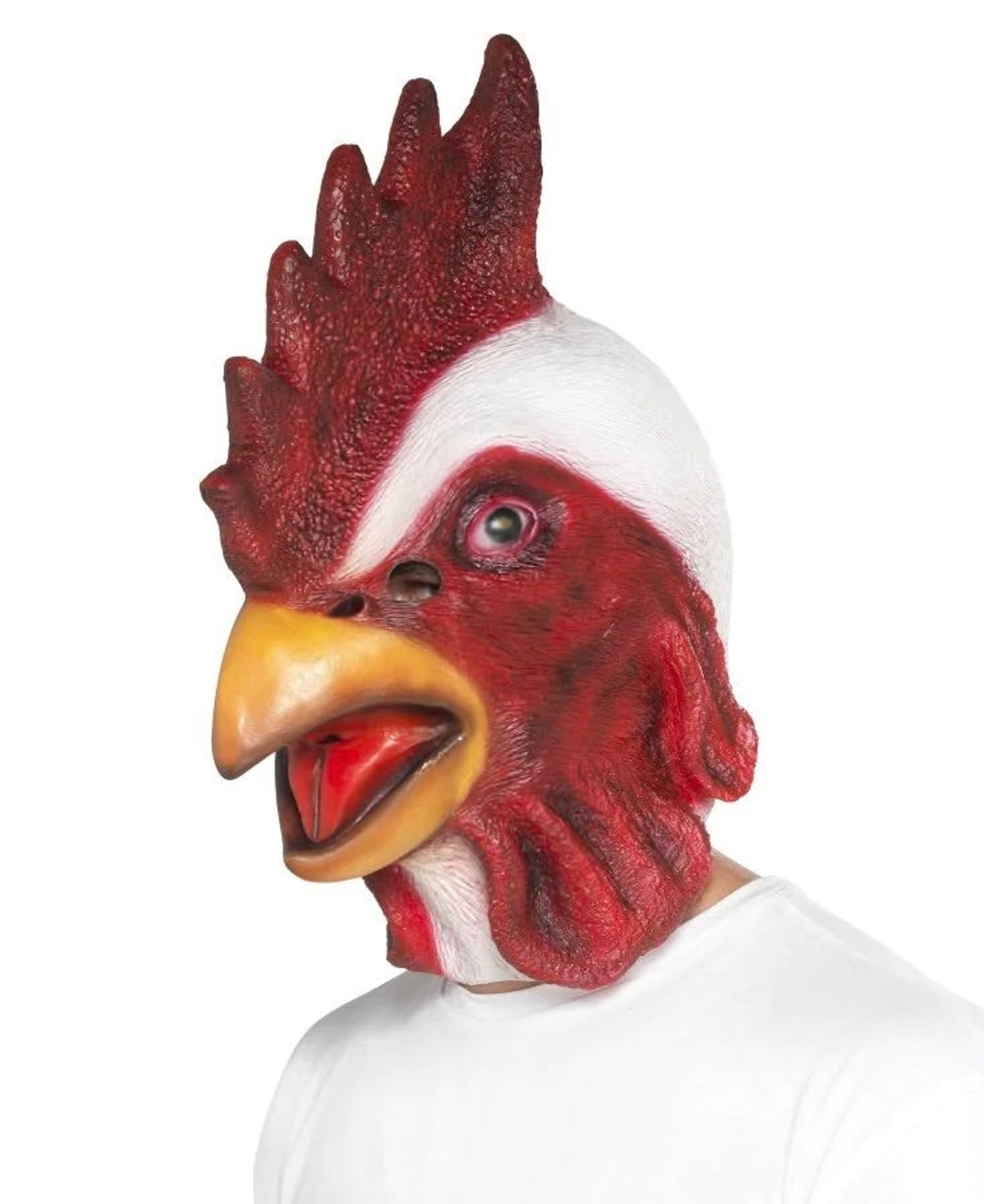 Fancy Dress Chicken Rooster Latex Mask - Etsy
