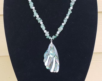 abalone shell pendant necklace