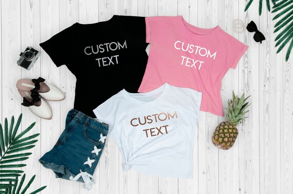 Custom PERSONALIZZATA UOMO T-SHIRT STAMPATA NOME Lavoro Divertente Addio al Celibato-il tuo logo testo//7