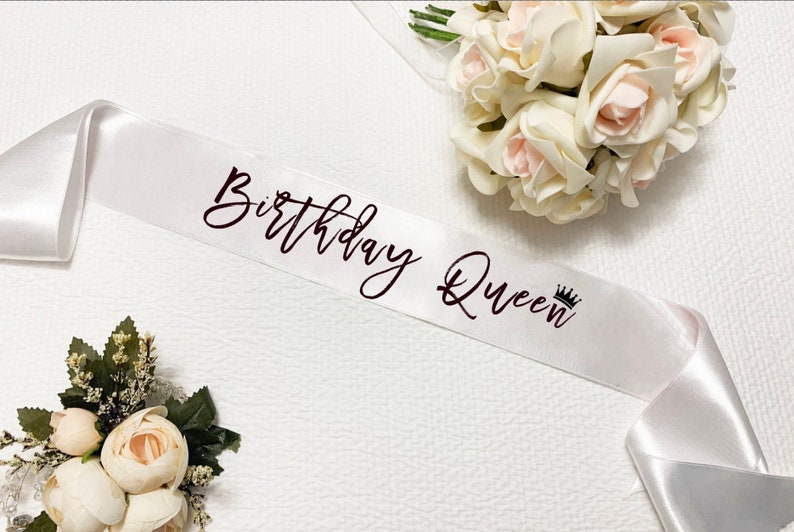 Birthday Queen Sash Birthday Sash Party Sash Birthday Etsy