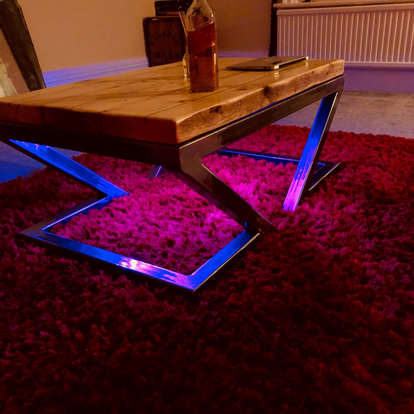 Stunning Industrial Design Coffee Tables With Lights image