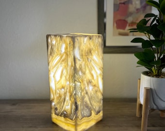 Onyx Light - Stone Lamp - Table Lamp - Onyx Lamp - Onyx Stone Lamp - Nightstand Lamp - Onyx Table Lamp - Alabaster Lamp - Stone Table Lamp