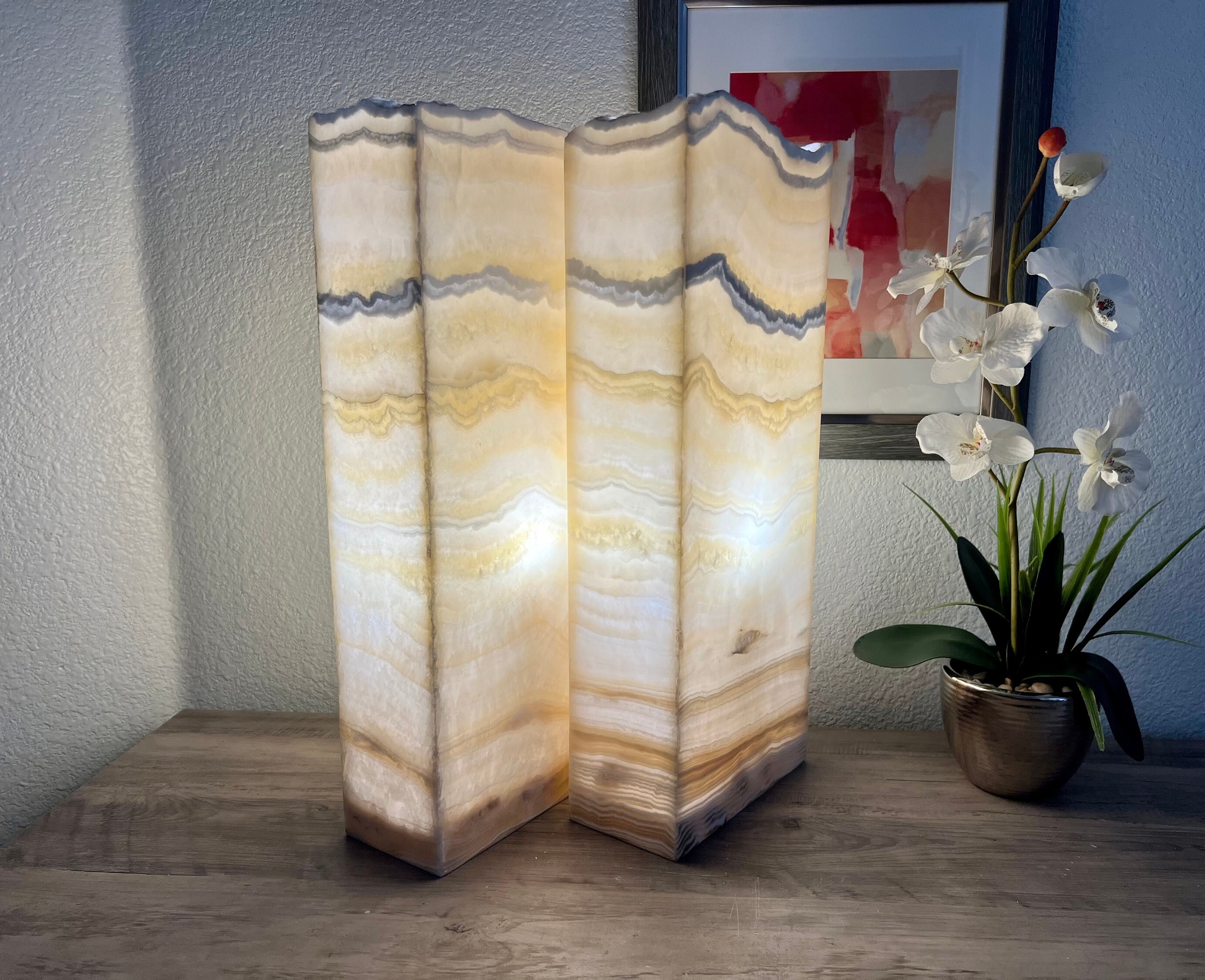 Onyx cheap stone lamps