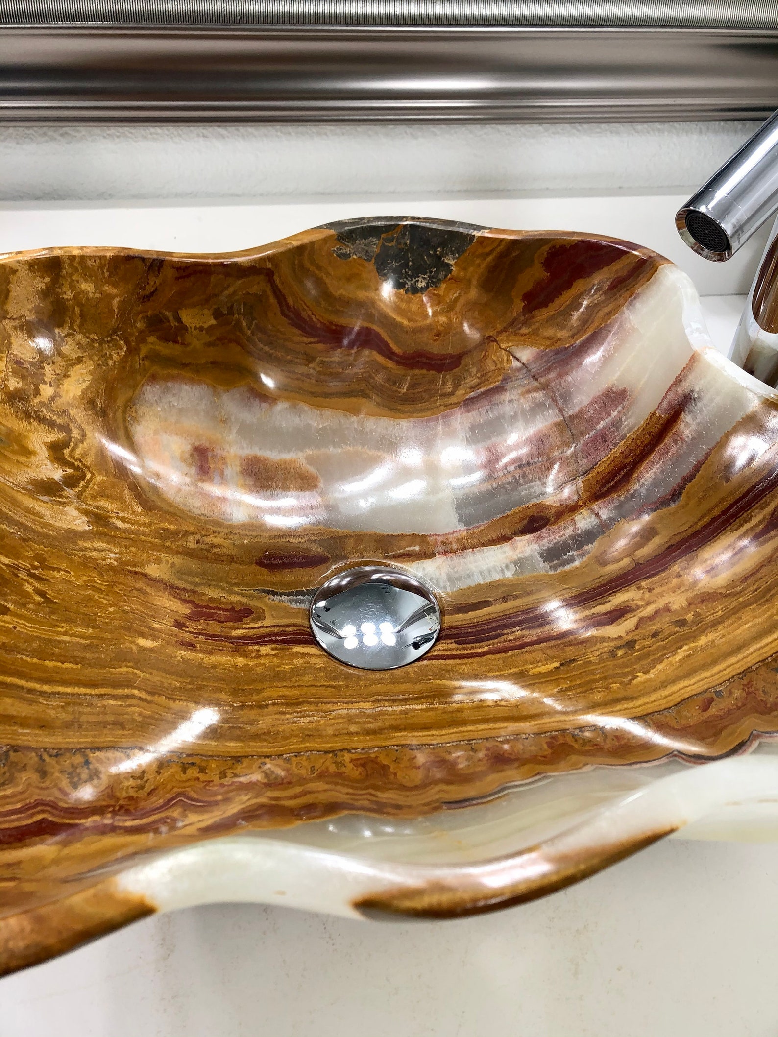 Onyx Stone Vessel Sink Modern Natural Stone Bathroom Sink Etsy