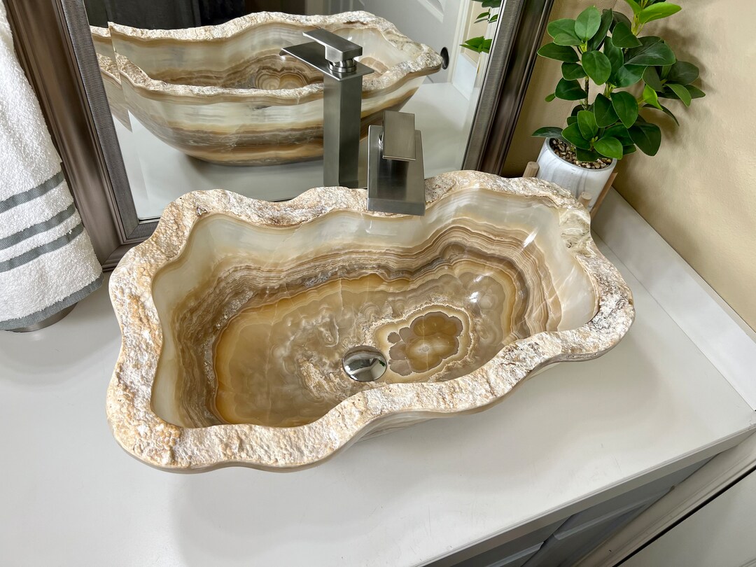 Onyx Sink Stone Sink Onyx Vessel Sink Onyx Stone Sink Vessel Sink for