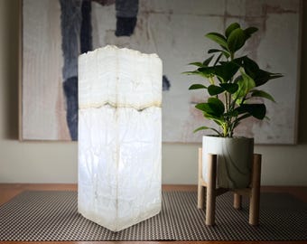 Onyx Lamp | Desk Lamp | Stone Lamp | Table Lamp | Onyx Light | Crystal Lamp | Home Decor | Decorative Lamp | Home Lighting | Nightstand Lamp