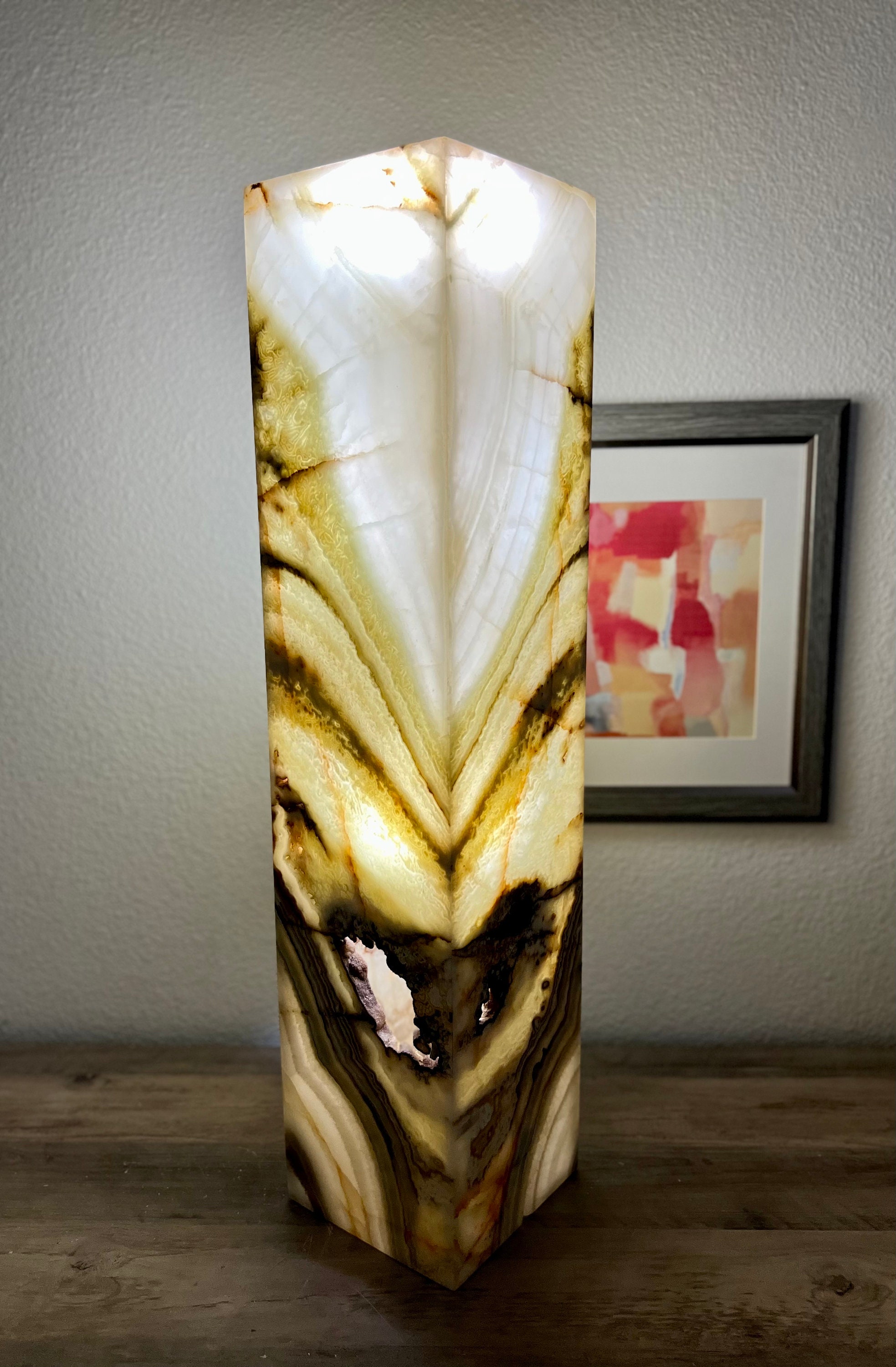 Onyx Lamp Onyx Stone Table Lamp Floor Lamp Nightstand Lamp