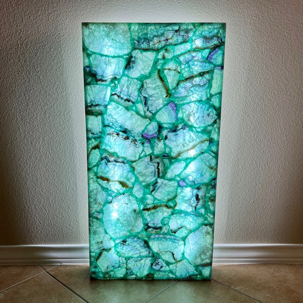 Fluorite Wall Lamp | Wall Panel | Decorative Screen |  LED Backlight | Stone Slab | Wall Art | Decorative Slab | Fluorite Wall Screen