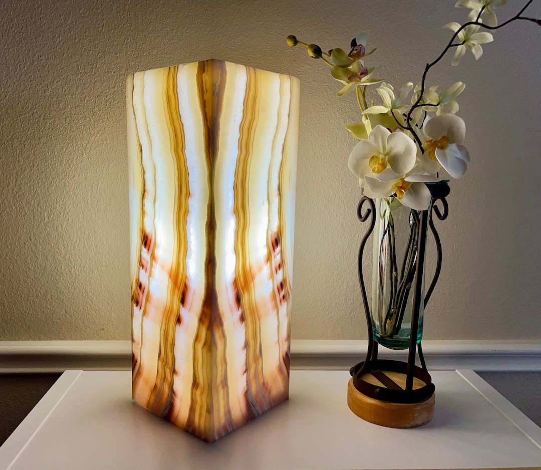 Onyx Lamp / Stone Table Lamp / Onyx Table Lamp / Home Decor ...