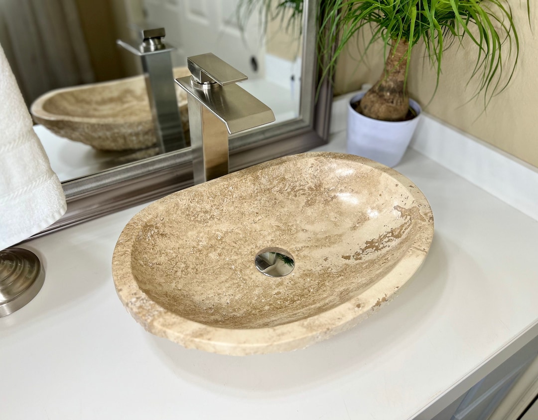 Stone Sink | Travertine Sink | Vessel Sink | Bathroom Sink | Vanity ...