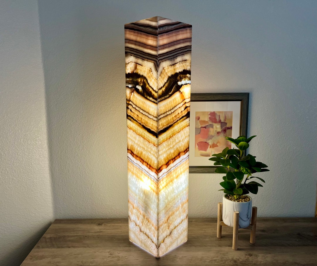 Onyx Lamp Stone Lamp Table Lamp Floor Lamp Alabaster Lamp Onyx Stone