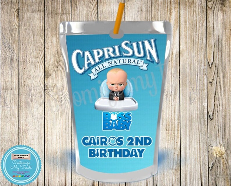 Capri sun labels juice not included, label only