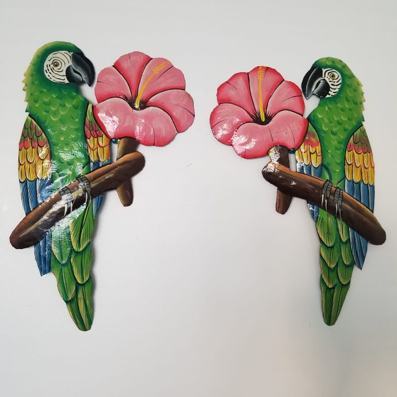 View of Parrot Outdoor Decor - Etsy