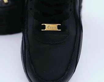 Custom Shoe Buckles, 18K Gold Personalized Name Lace Locks