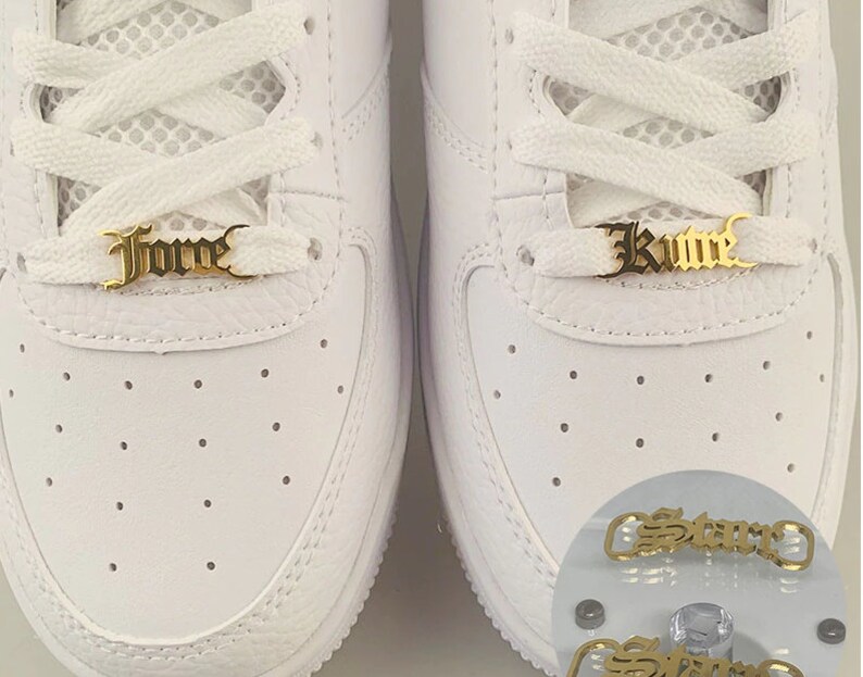 Custom Shoelace Buckle Dubrae Personalized Lace Locks AF1 Etsy