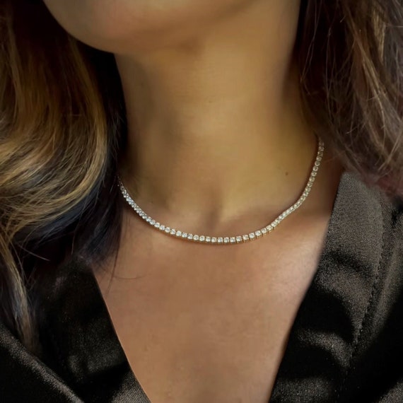 Etsy tennis necklace online