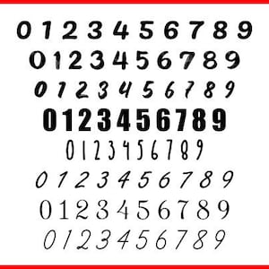 NUMERI ASSORTITI SVG - Bundle (Cricut Download)
