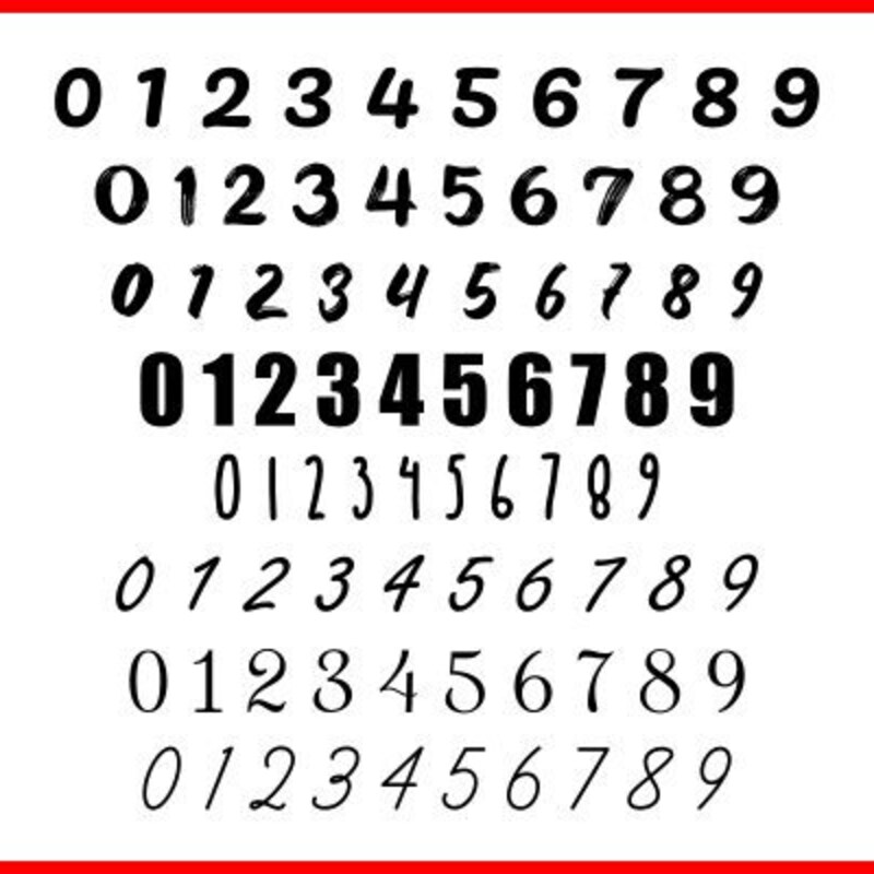 Fancy Numbers - Etsy