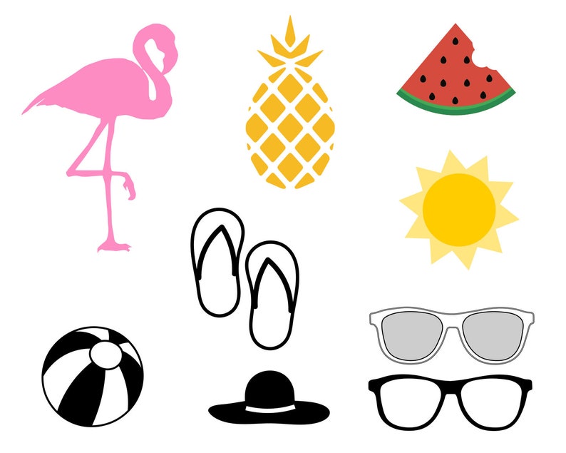 Download SUMMER ICON SVG Summer Icon Pack Cricut Download | Etsy