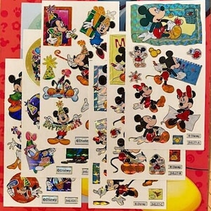Disney Sticker Prismatic Vintage Set of 6