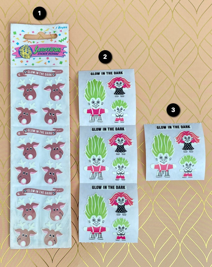 Sandylion ステッカー 5点セット Sandylionステッカー 暗闇で光る 選択 - Etsy 日本