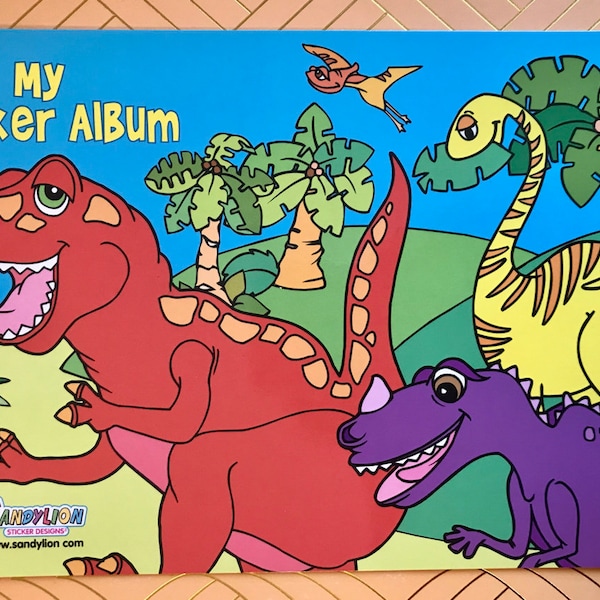 Álbum de pegatinas Sandylion Dinosaurios 2005