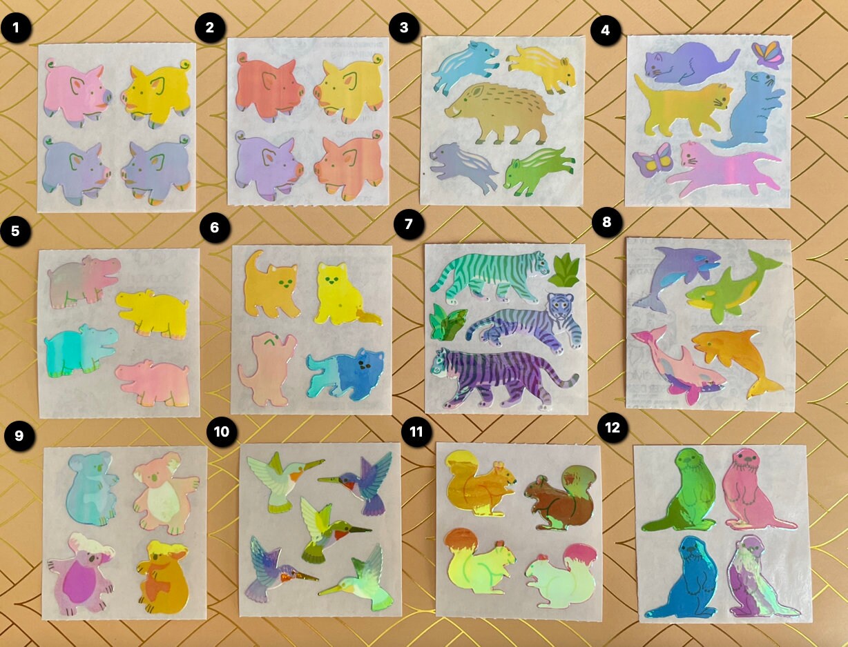 Sandylion Katzen Aufkleber-Set „Hat And Feet“ – Große Essentials-Aufkleber Für Sammelalben & Bastelprojekte