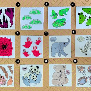 Vintage sticker mix