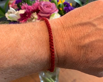 Handmade Buddhist Prayer Bracelet: Blessed Angkor Wat Cord