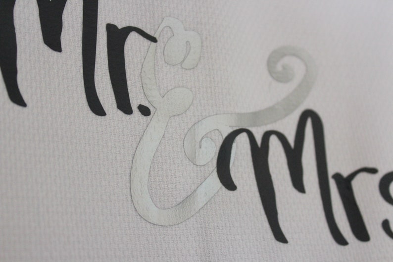 Wedding Gift Tea Towel Engagement Gift Mr /& Mrs