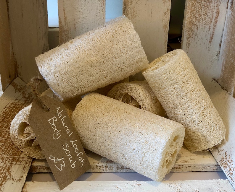 Natural Loofah Face & Body Scrub 4 Etsy