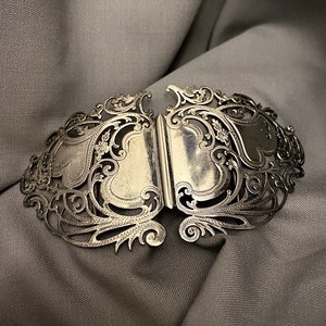 Vintage Sterling Silver Belt Buckle