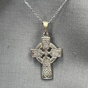 vintage silver Celtic cross