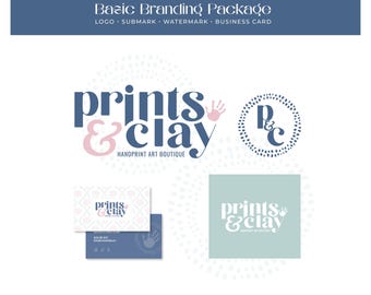 Essential Branding Kit — Custom Logo, Submark, Watermark, and Business Card