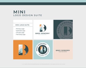 Custom Logo Design Suite | Mini Branding Kit for Business | Primary Logo with Three Logo Versions | Starter Kit for Business | Vector Logo