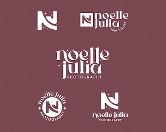 Custom Logo Design and Branding for Photographer: Custom Brand Identity Suite