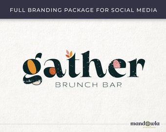 Social Media Branding Package, Custom Logo Design, Logo for Restaurant, Branding Logo, Professional Logo Design, Instagram Branding