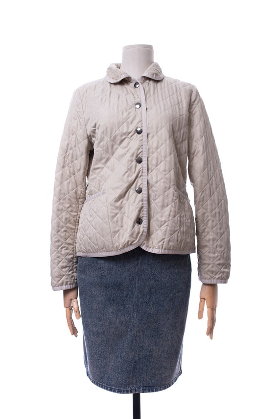 Women's BURBERRY BRIT Quilted Jacket Beige Cream Color - Etsy UK