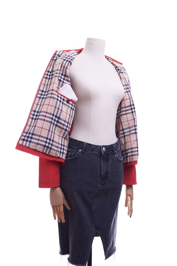 Burberry chaqueta 2025 roja mujer