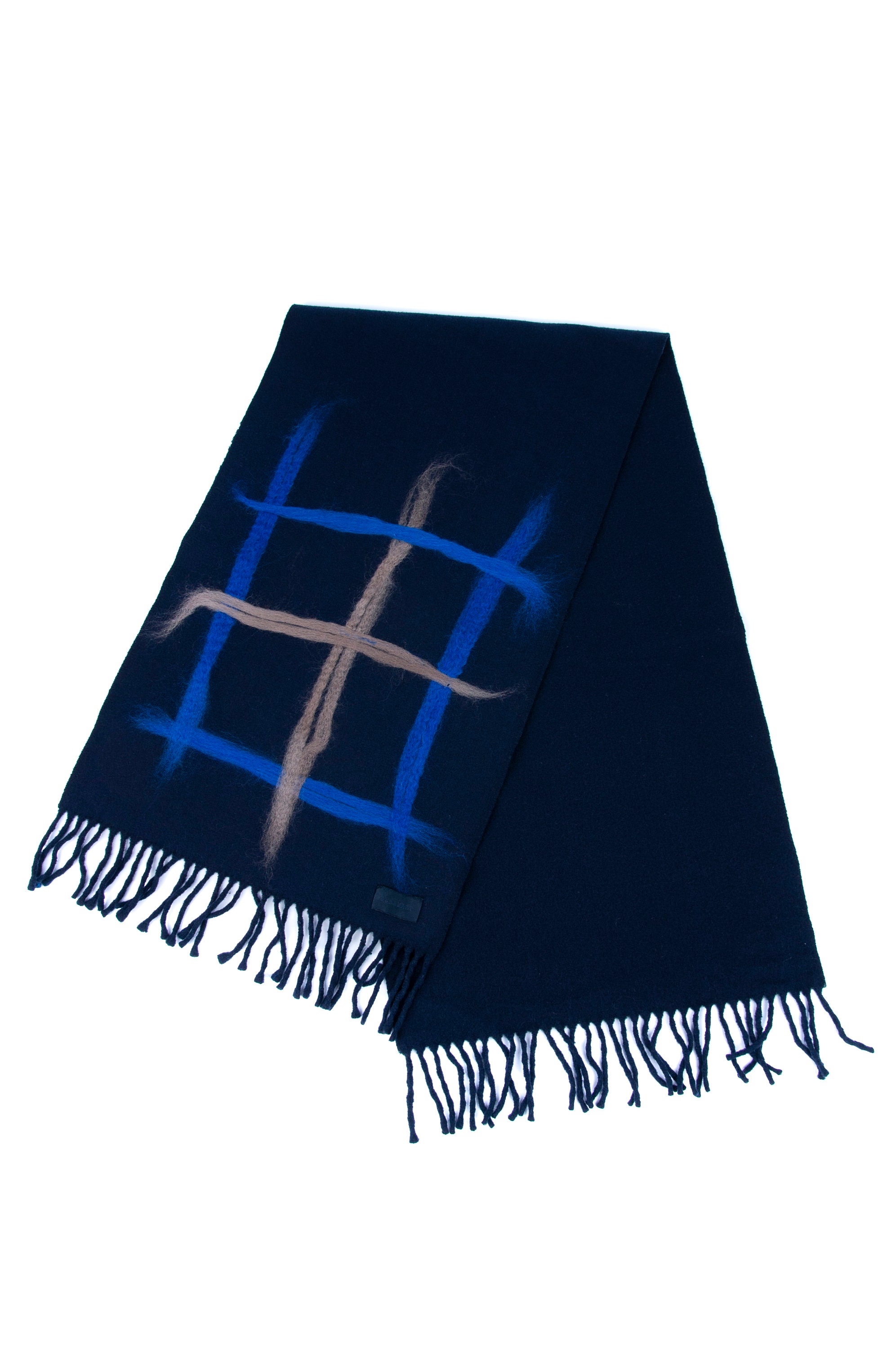 Burberry scarf blue plaid discount