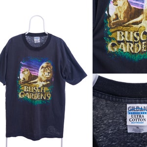 Vintage 90’s Busch Gardens Lion T-Shirt Size Large XL 100% Cotton