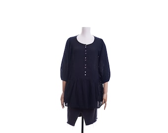 Gudrun Sjoden Bio-Baumwolle Langkleid Gr. S Schwarz