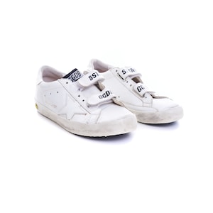 Golden Goose Damen Weiß Old School Schnalle Sneaker Schuhe EU 34