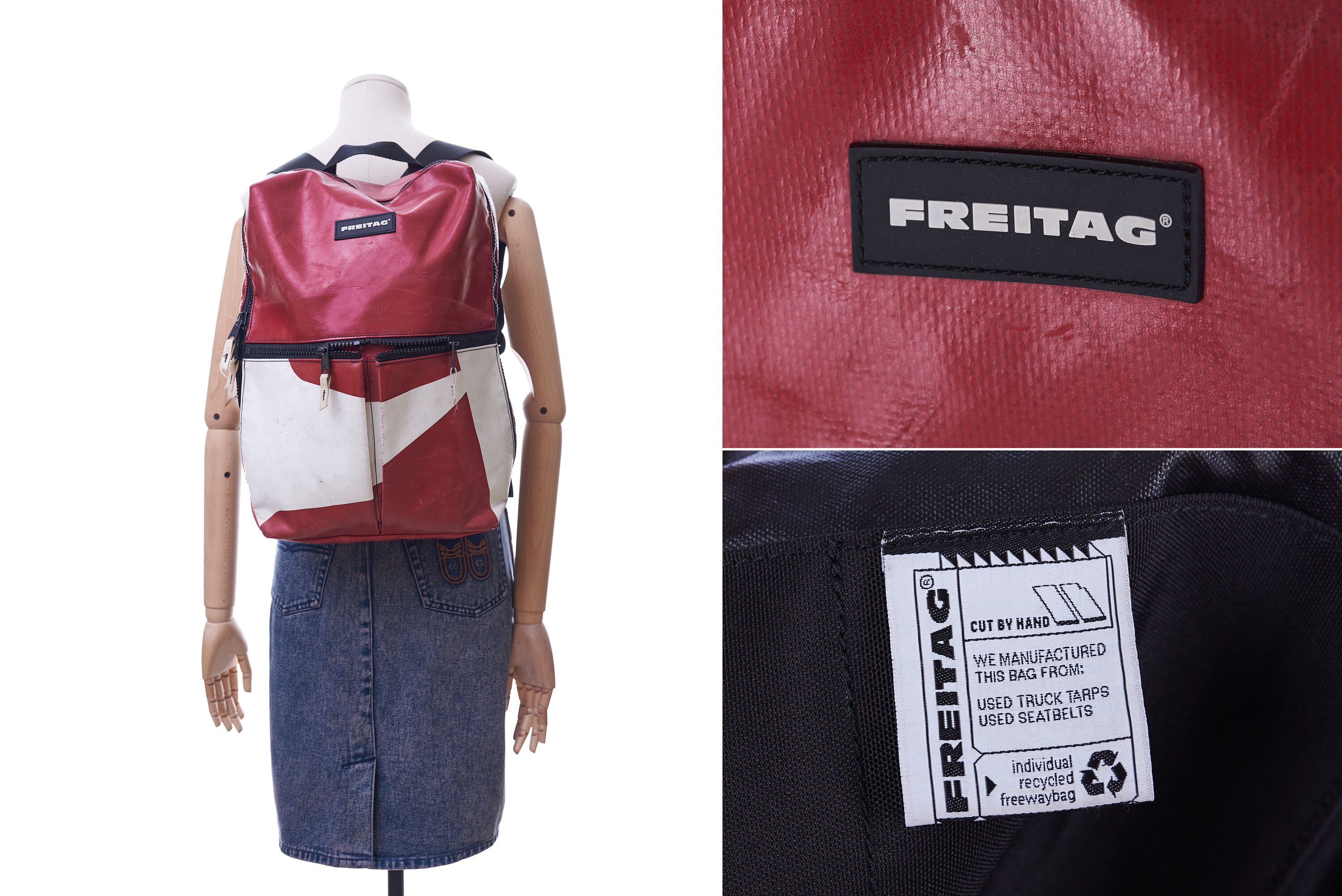 FREITAG F49 FRINGE Backpack Cycling Bag Red - Etsy