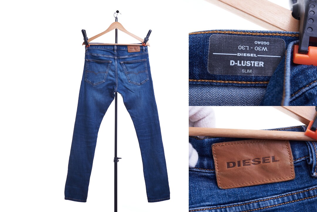 パンツ DIESEL Jeans D-Rise 007f6 W30 L30 D-RISE Man: Oversized Regular Black/Dark grey Jeans | Diesel