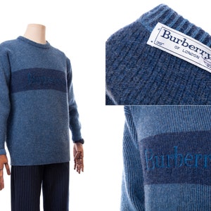Men&#39;s Vintage Burberrys Wool Alpaca Sweater, Jumper 90s mens cardigan, vintage sweater, mens sweater