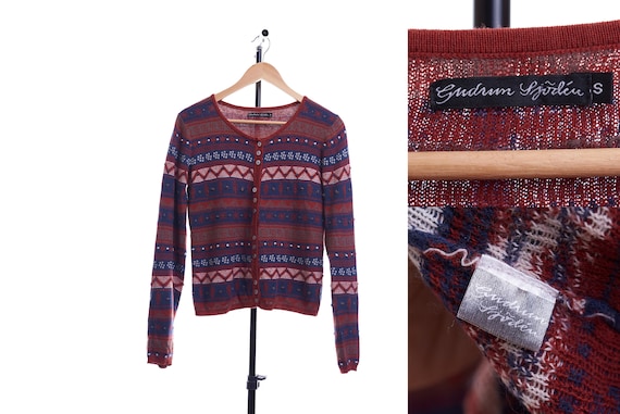 Gudrun Sjoden Wool Cardigan Size S - image 1