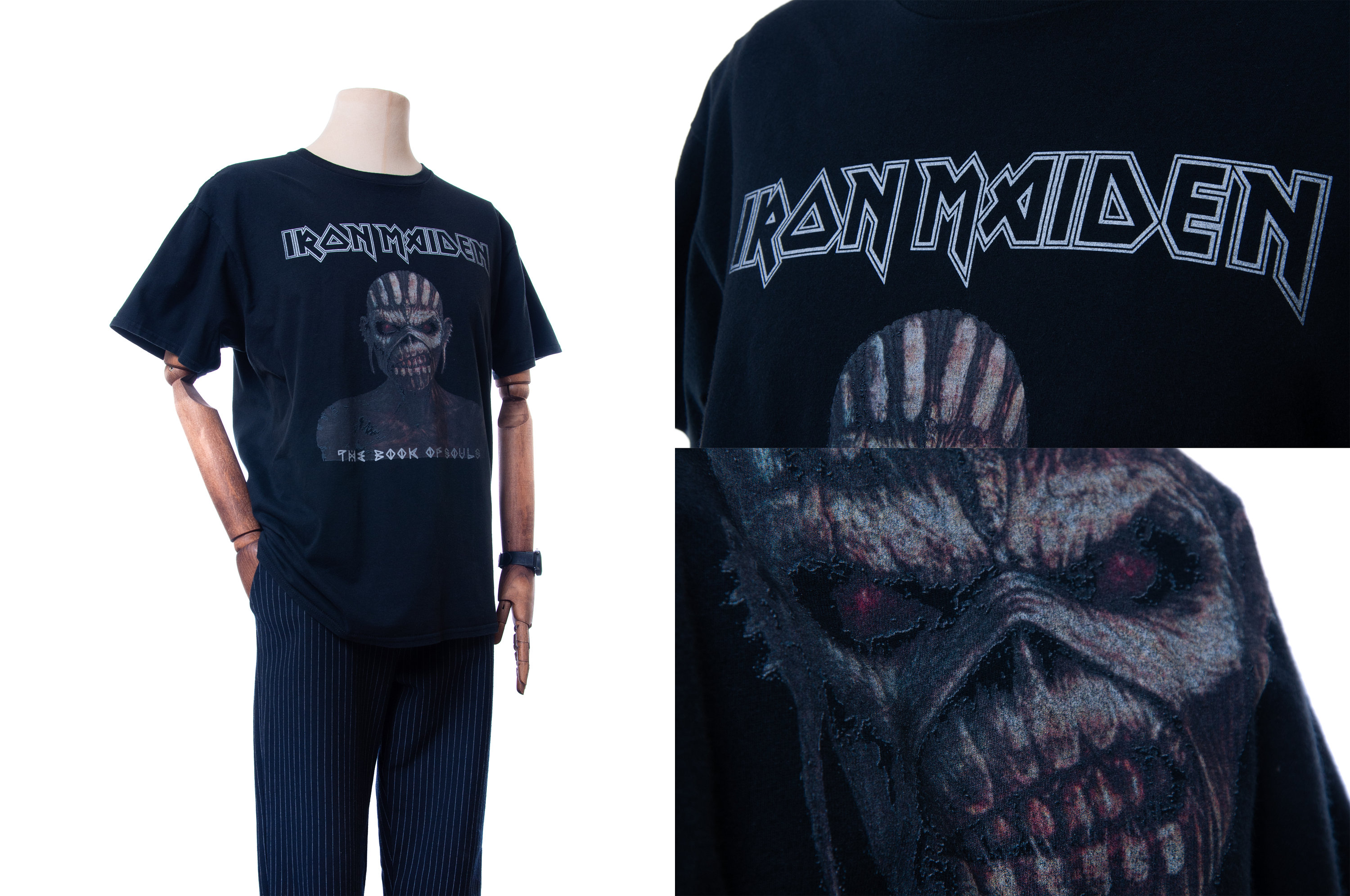 Men's Vintage IRON MAIDEN Black T Shirt Jacket Polo Rare Etsy