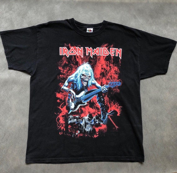 Men's Iron Maiden Concert Tour T shirt 2014 Gildan