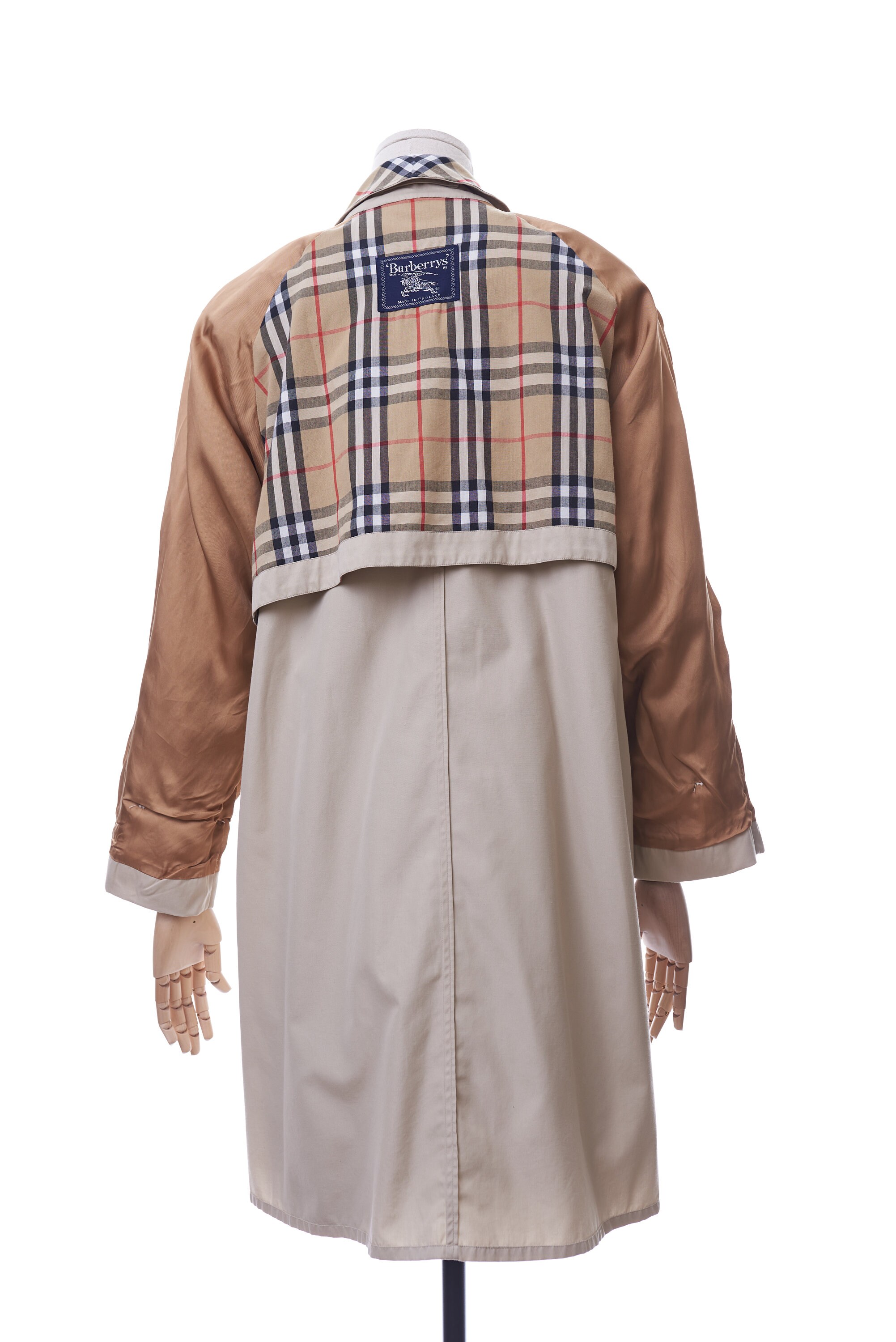 Vintage Burberry Trench Coat Plaid Jacket Beige Size UK 10 R / | Etsy